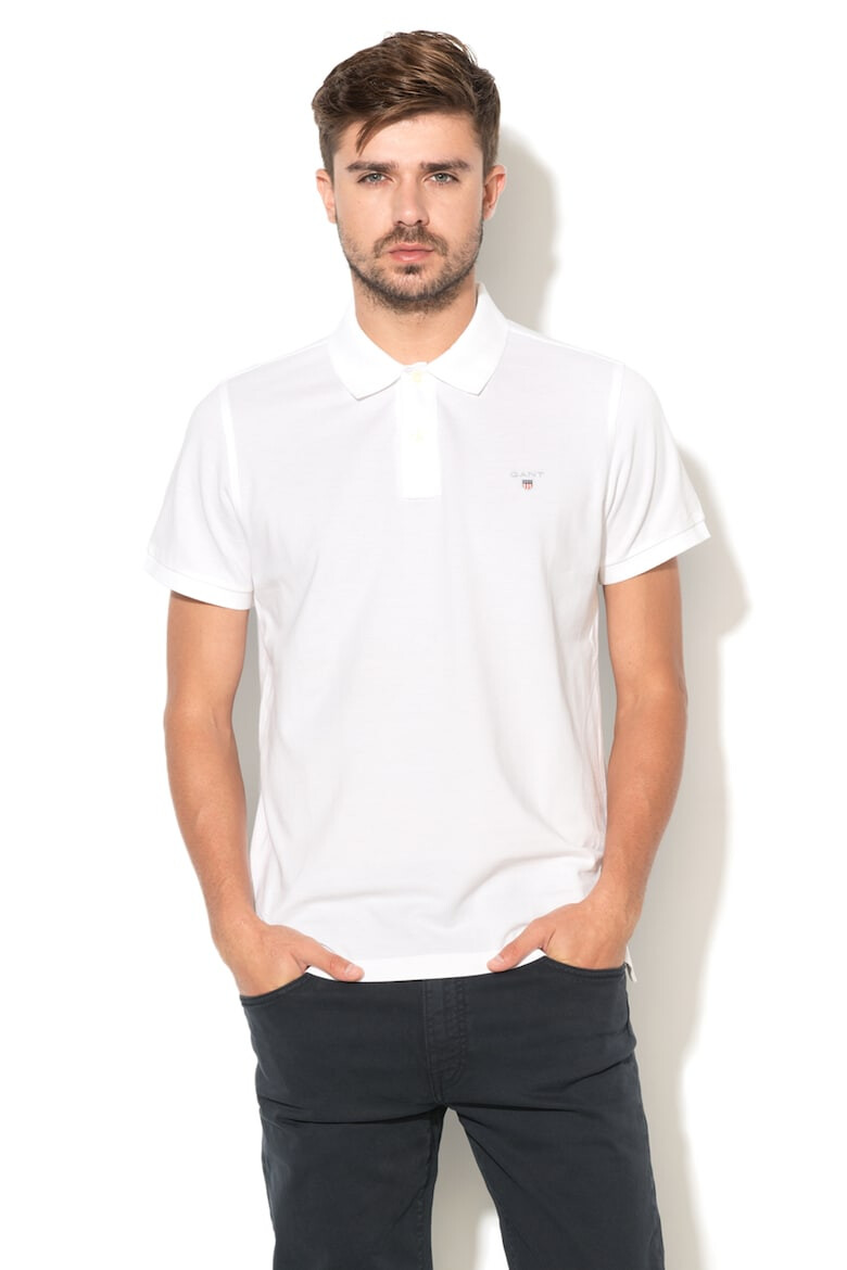 Gant Tricou polo regular fit cu logo brodat 2201 - Pled.ro