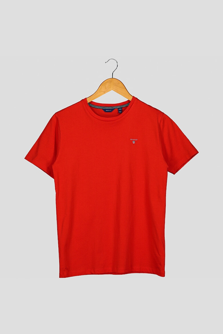 Gant Tricou regular fit cu decolteu la baza gatului si logo - Pled.ro