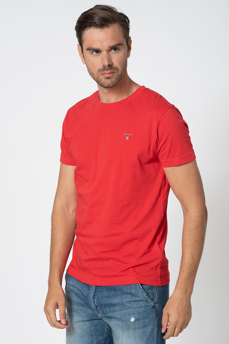 Gant Tricou regular fit cu logo brodat Original - Pled.ro