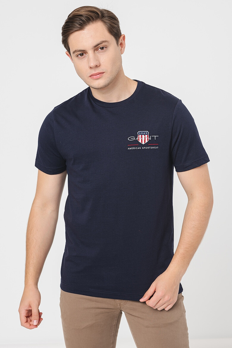 Gant Tricou regular fit din bumbac cu broderie logo - Pled.ro