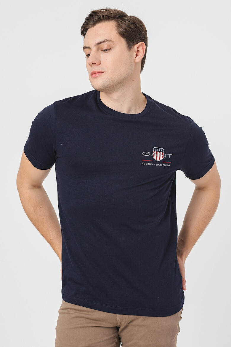 Gant Tricou regular fit din bumbac cu broderie logo - Pled.ro