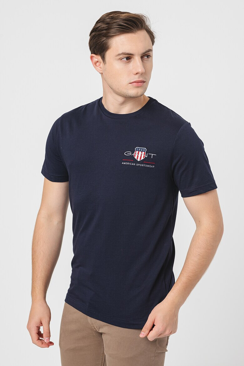 Gant Tricou regular fit din bumbac cu broderie logo - Pled.ro