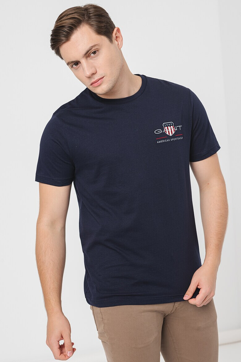 Gant Tricou regular fit din bumbac cu broderie logo - Pled.ro