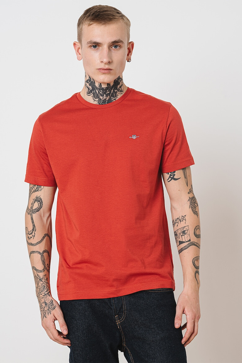 Gant Tricou regular fit din bumbac Shield - Pled.ro