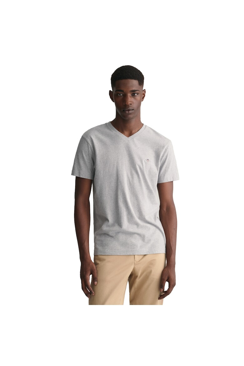 Gant Tricou slim fit cu decolteu in V - Pled.ro