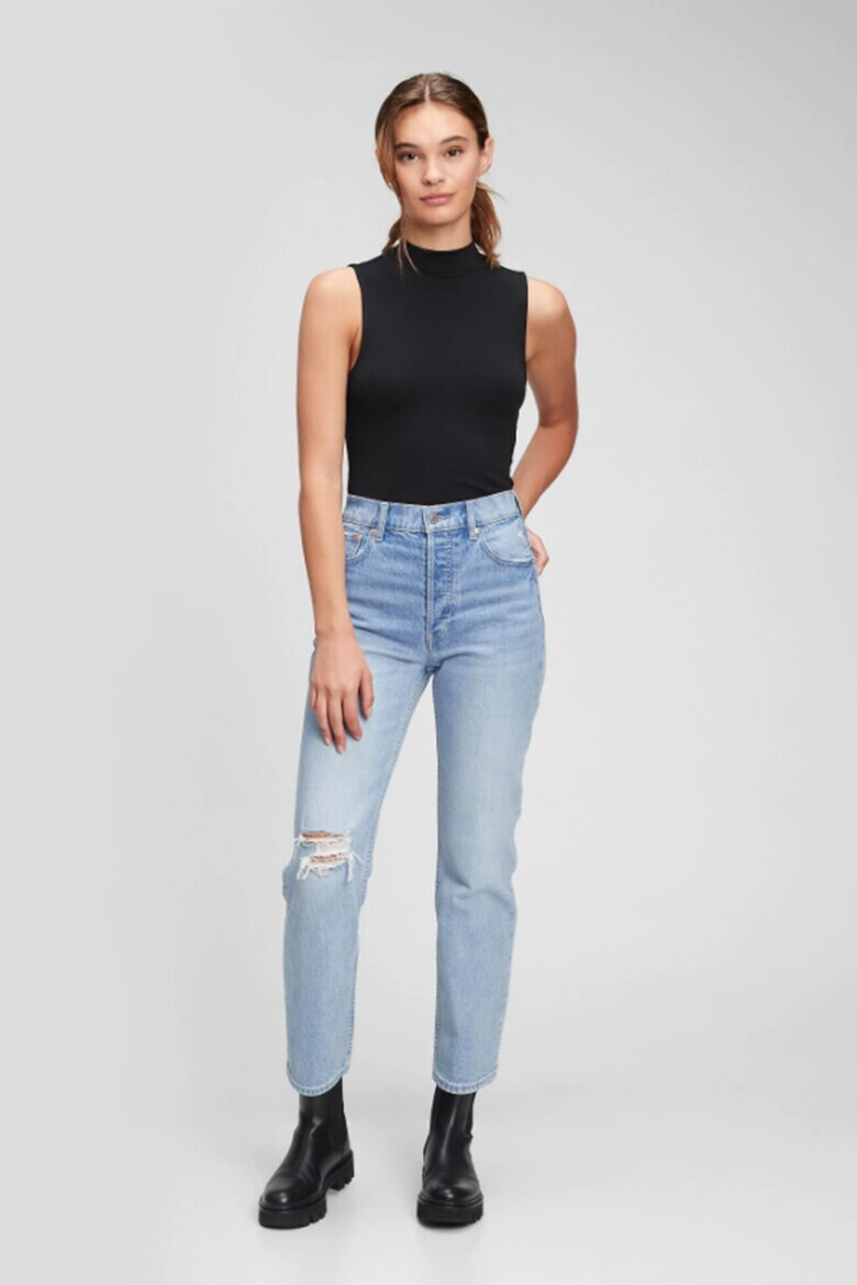 GAP Blugi crop cu talie inalta - Pled.ro