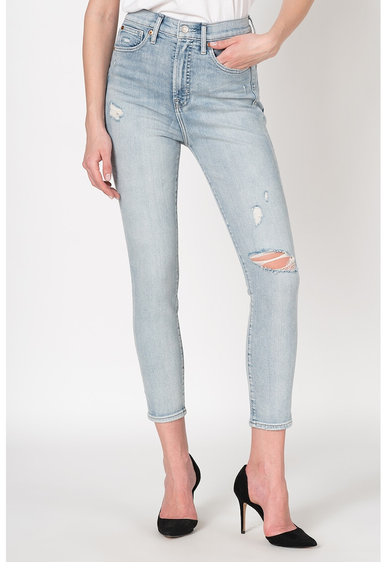 GAP Blugi skinny cu rupturi decorative True - Pled.ro