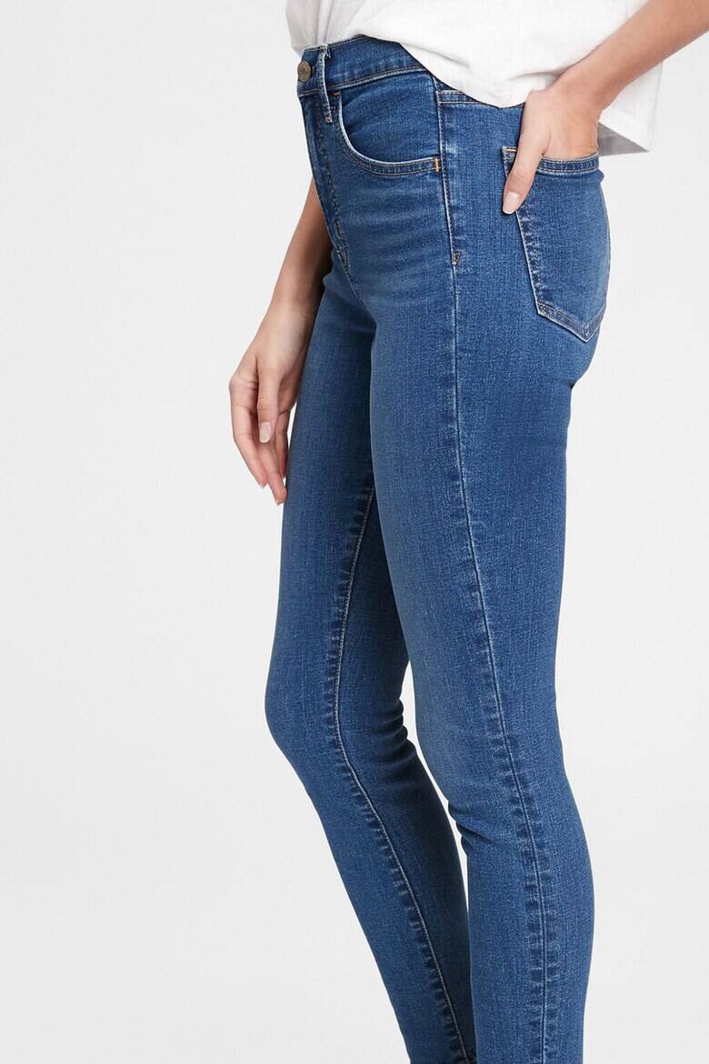 GAP Blugi skinny cu talie inalta The Gen Good - Pled.ro