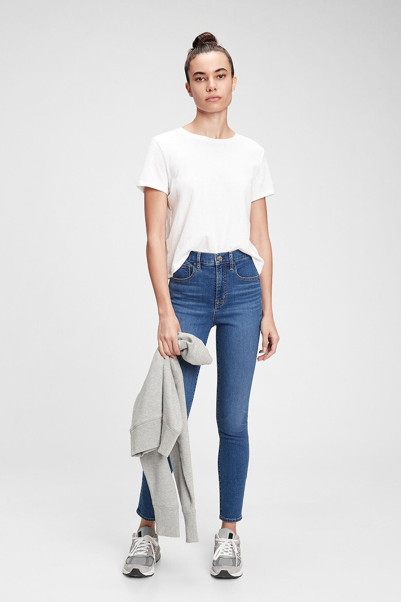 GAP Blugi skinny cu talie inalta The Gen Good - Pled.ro