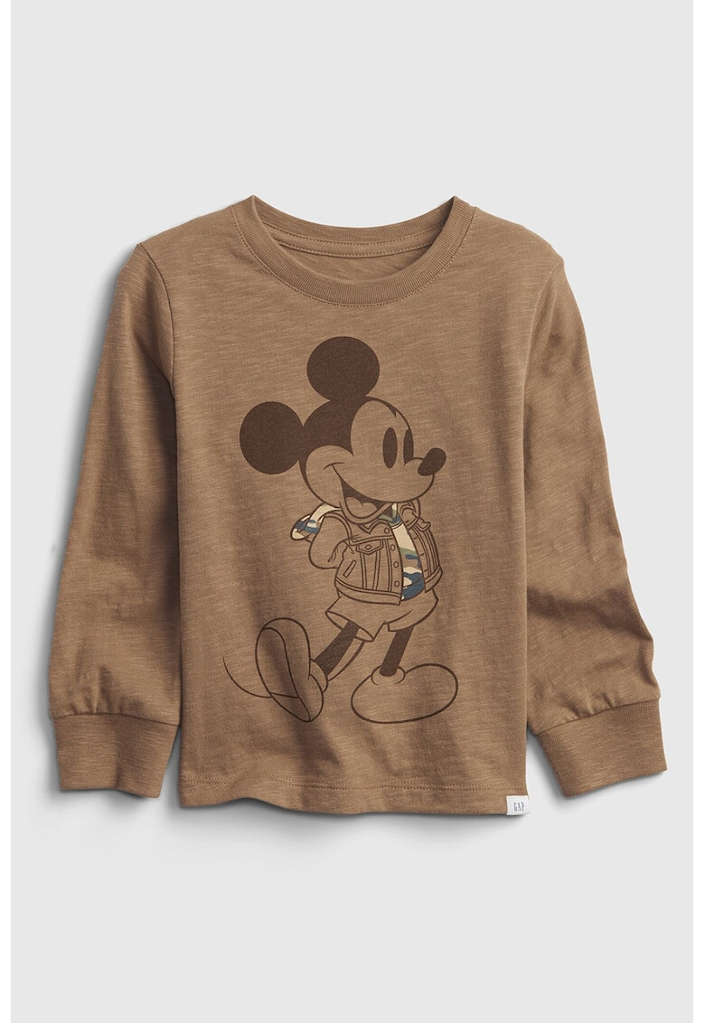 GAP Bluza cu decolteu la baza gatului si imprimeu cu Mickey Mouse - Pled.ro