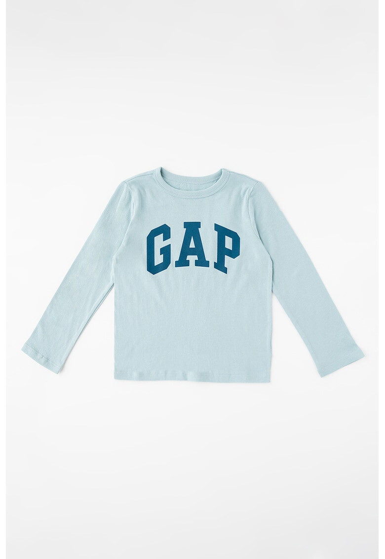 GAP Bluza cu decolteu la baza gatului si imprimeu logo supradimensionat - Pled.ro