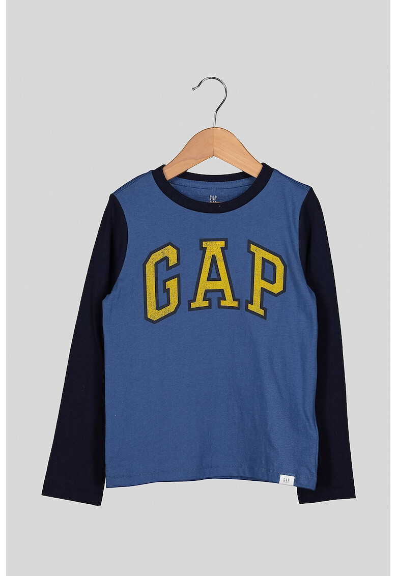 GAP Bluza cu decolteu rotund cu logo - Pled.ro