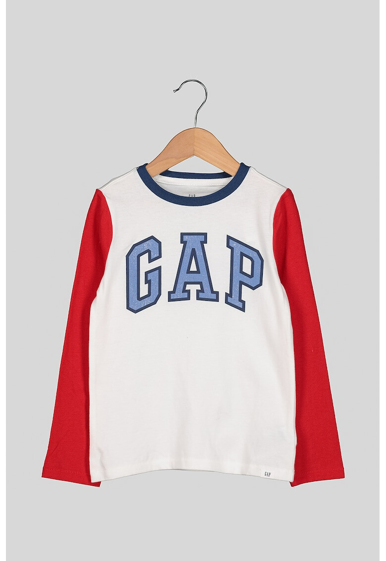 GAP Bluza cu decolteu rotund cu logo - Pled.ro