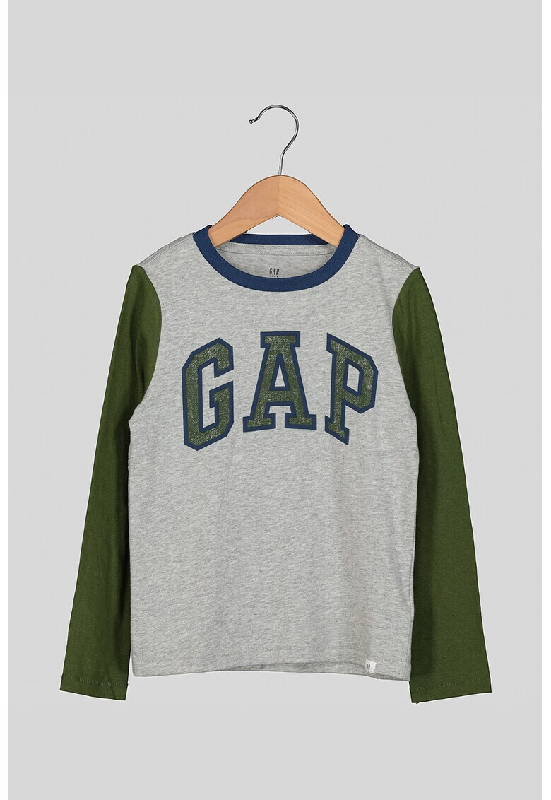 GAP Bluza cu decolteu rotund cu logo - Pled.ro