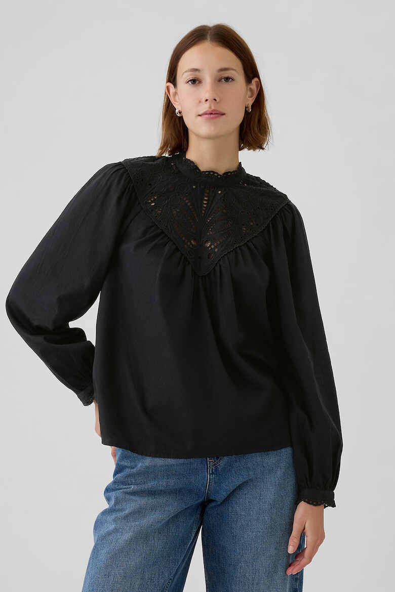 GAP Bluza de bumbac cu broderie - Pled.ro