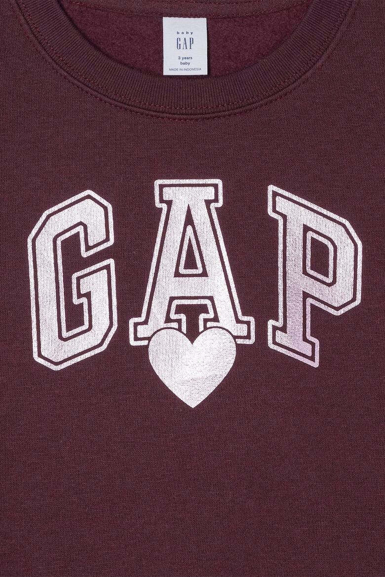 GAP Bluza de trening cu imprimeu logo si maneci cazute - Pled.ro