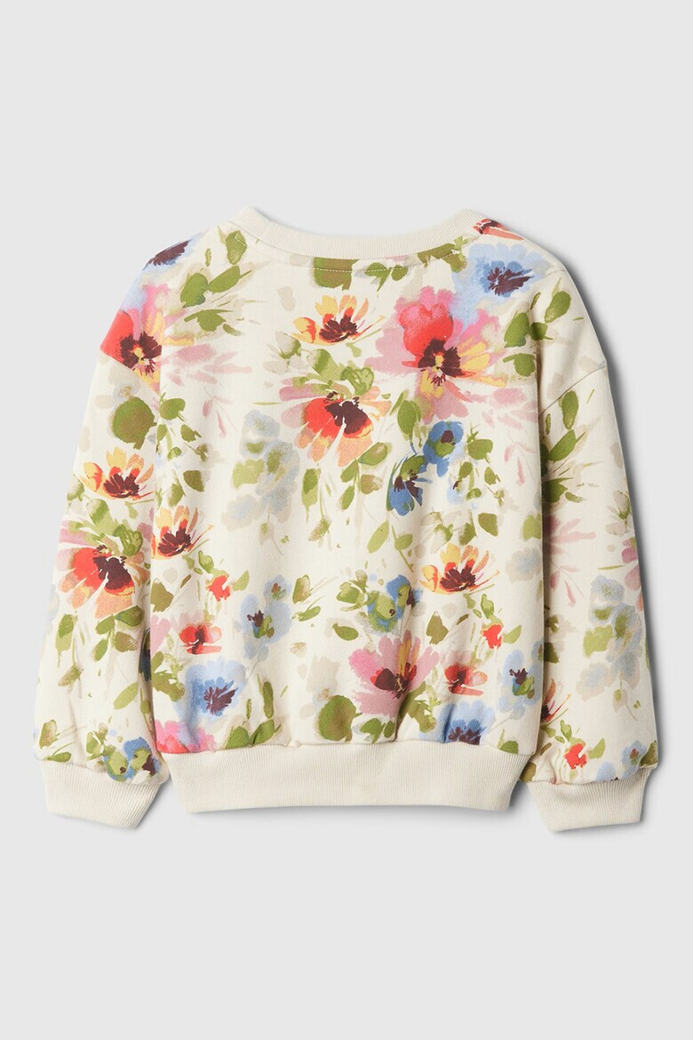 GAP Bluza de trening cu maneci cazute si imprimeu floral - Pled.ro