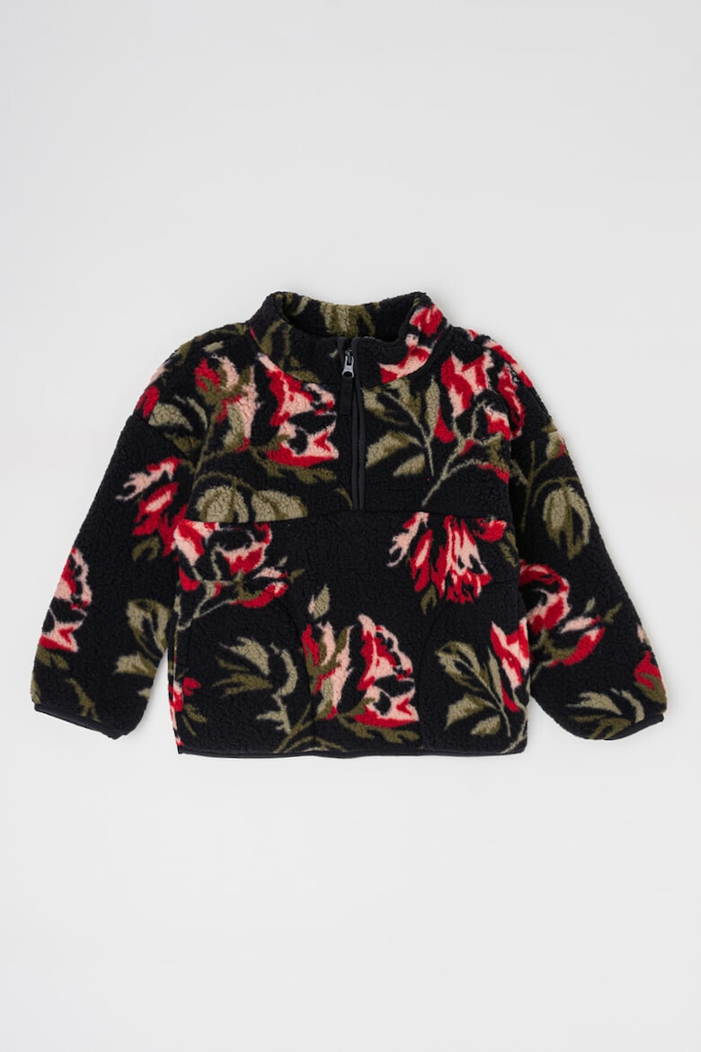 GAP Bluza de trening cu model floral si fenta cu fermoar - Pled.ro