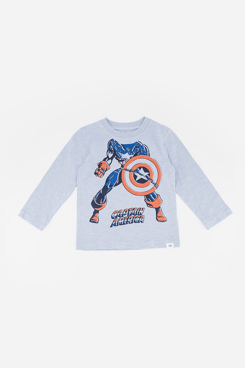 GAP Bluza din bumbac cu imprimeu cu Captain American - Pled.ro