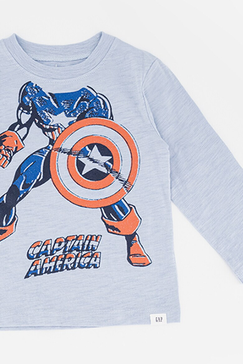 GAP Bluza din bumbac cu imprimeu cu Captain American - Pled.ro