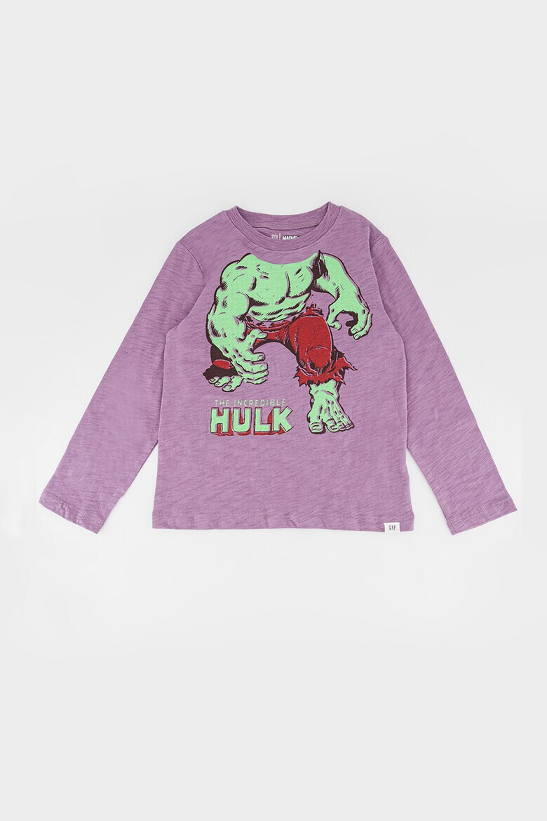 GAP Bluza din bumbac cu imprimeu cu Hulk - Pled.ro