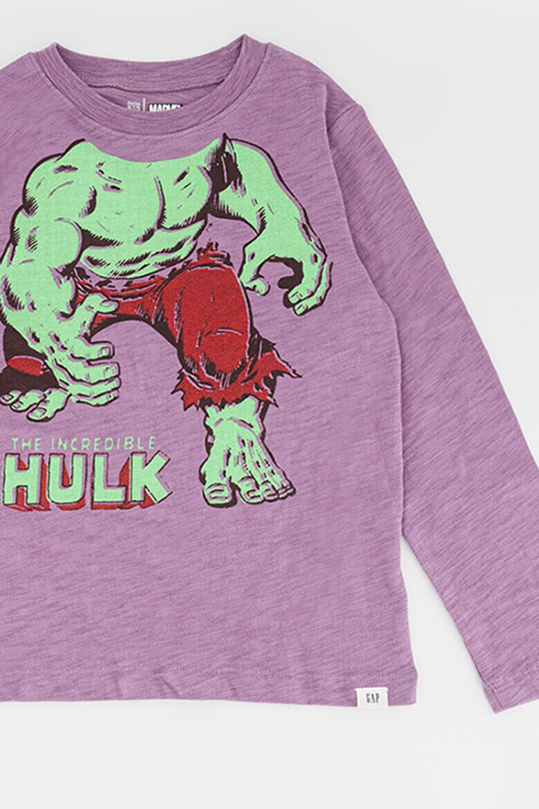 GAP Bluza din bumbac cu imprimeu cu Hulk - Pled.ro