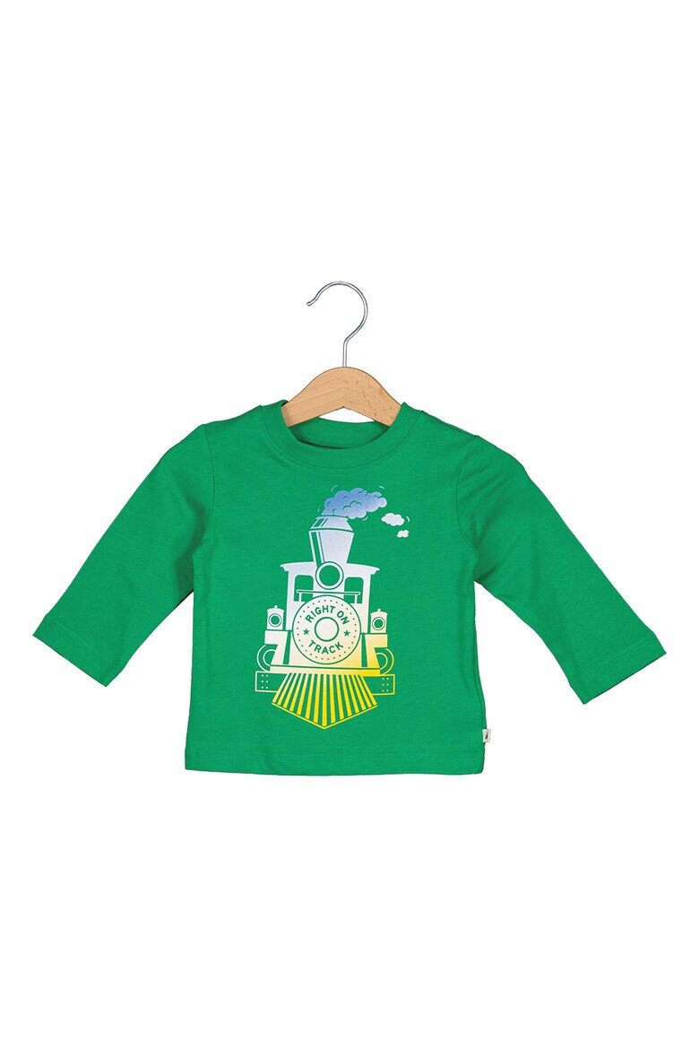 GAP Bluza din bumbac cu imprimeu grafic Verde Albastru pastel - Pled.ro