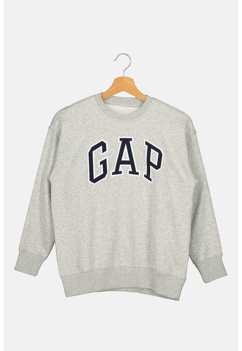 GAP Bluza sport cu decolteu la baza gatului si imprimeu logo - Pled.ro