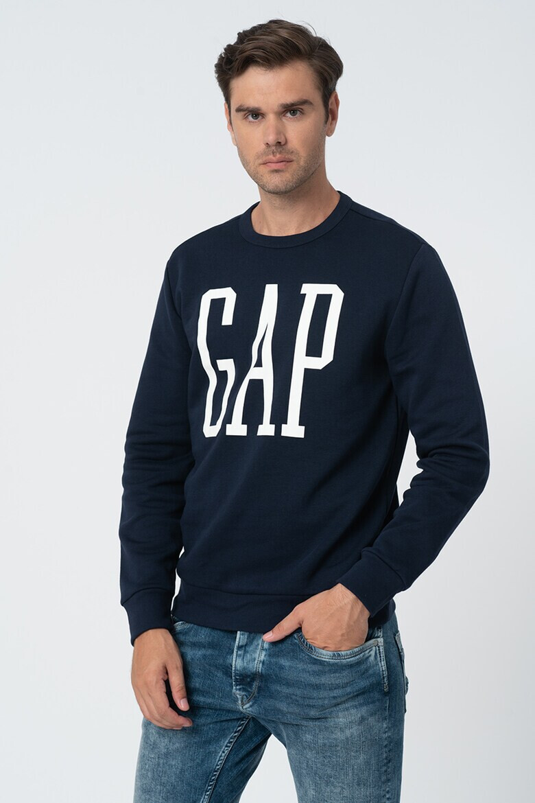 GAP Bluza sport cu decolteu la baza gatului si imprimeu logo - Pled.ro