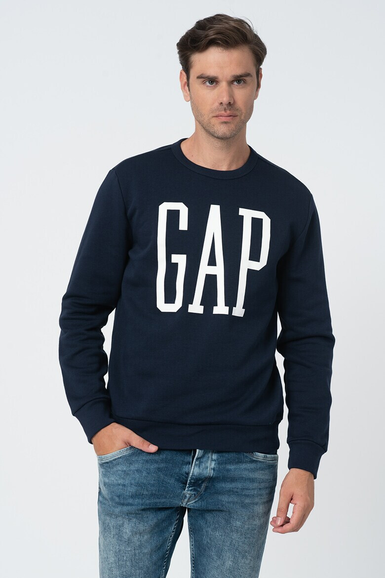 GAP Bluza sport cu decolteu la baza gatului si imprimeu logo - Pled.ro