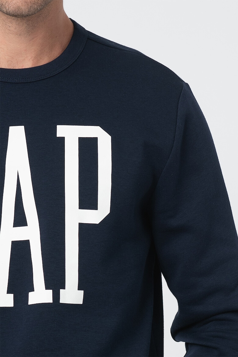 GAP Bluza sport cu decolteu la baza gatului si imprimeu logo - Pled.ro