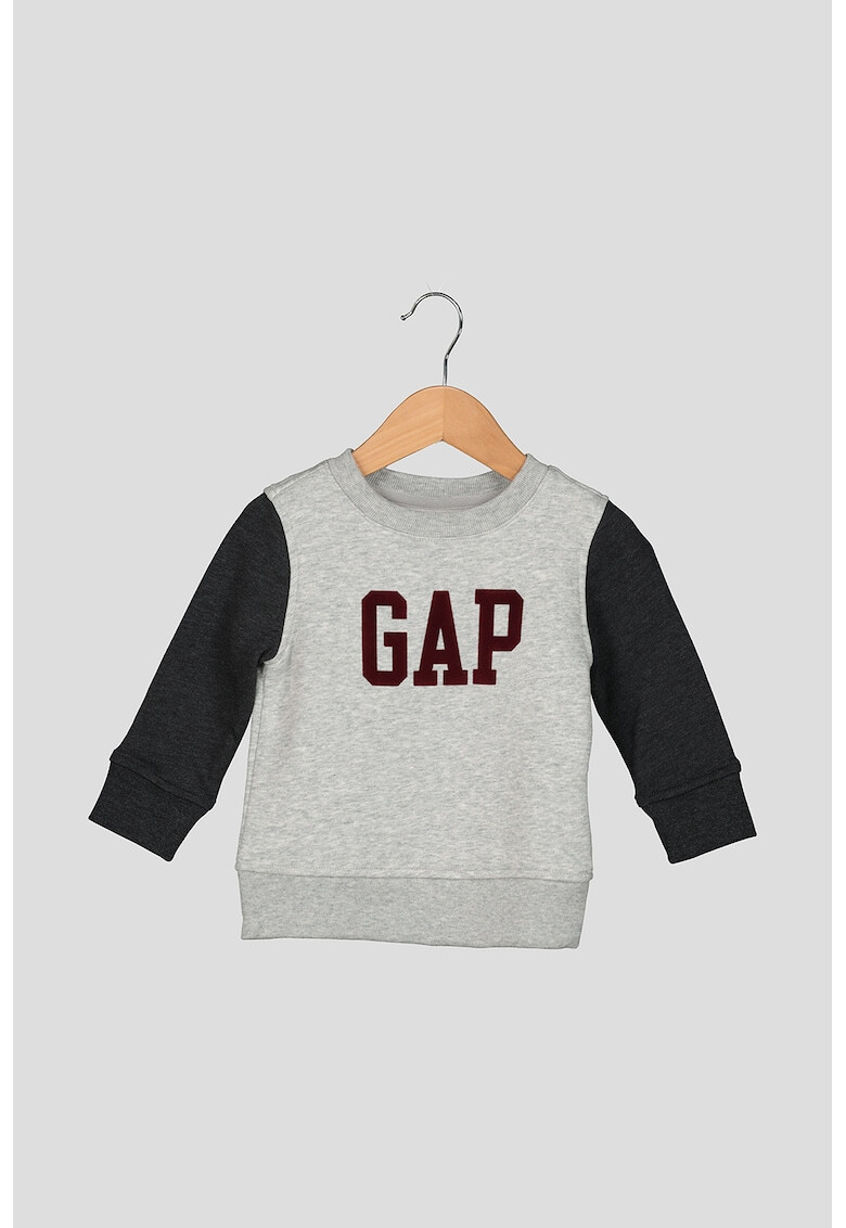 GAP Bluza sport cu decolteu la baza gatului si imprimeu logo - Pled.ro