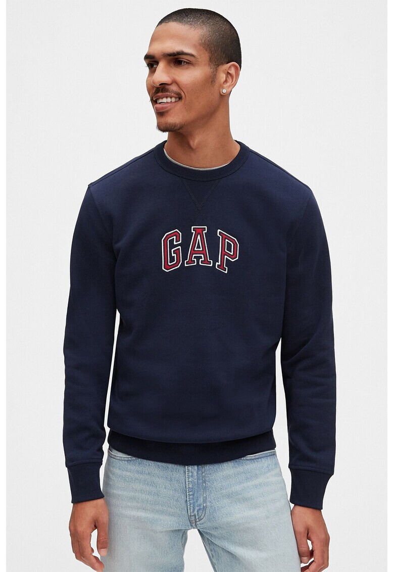 GAP Bluza sport cu decolteu la baza gatului si logo brodat - Pled.ro