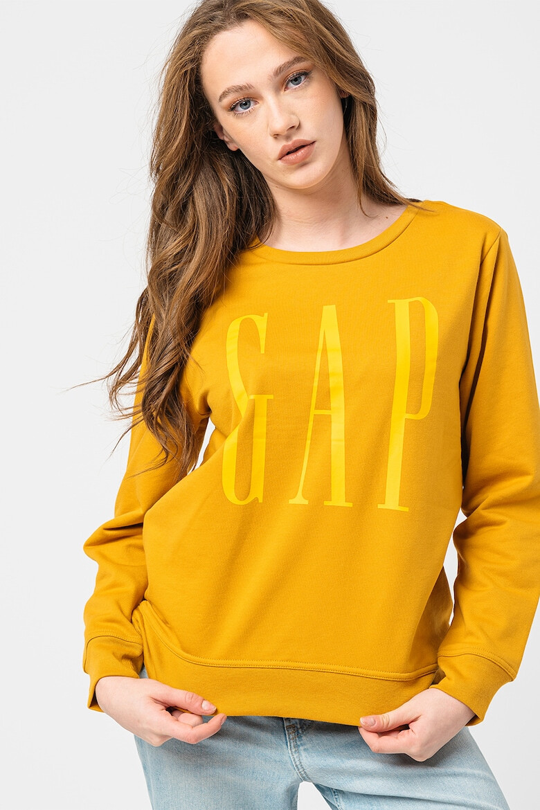 GAP Bluza sport cu decolteu la baza gatului si logo supradimensionat - Pled.ro