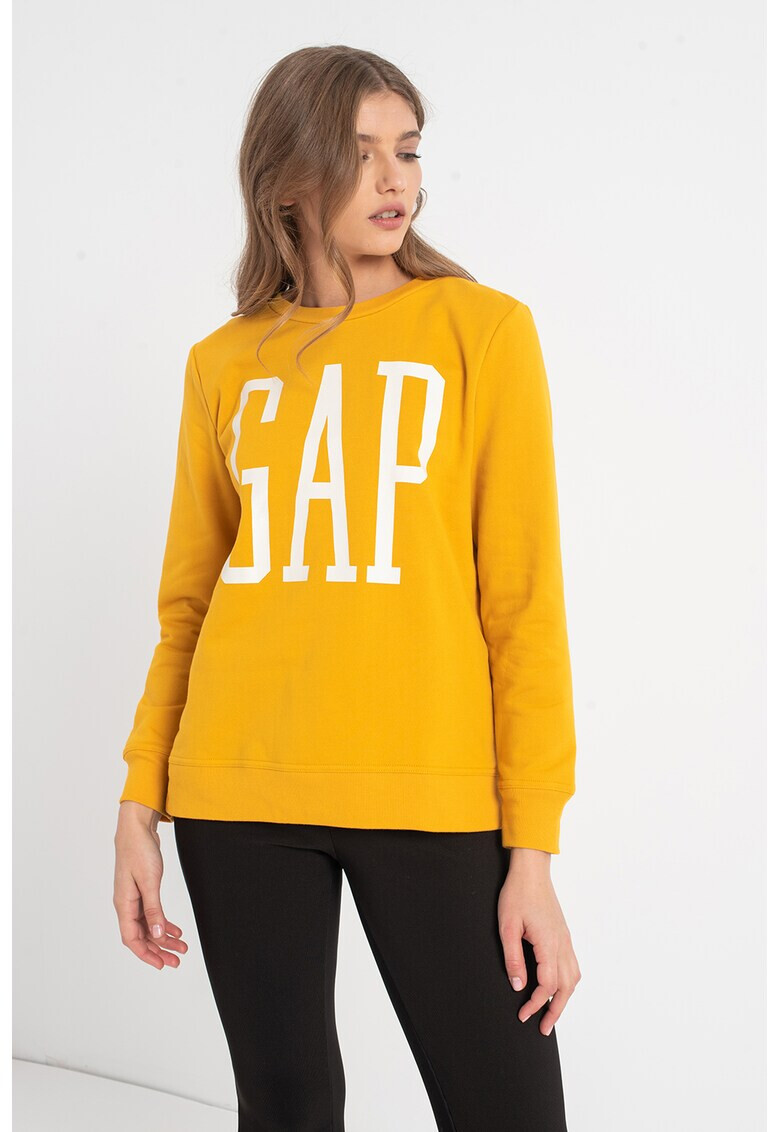 GAP Bluza sport cu imprimeu logo si decolteu la baza gatului - Pled.ro