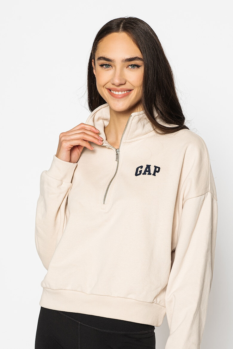 GAP Bluza sport din amestec de bumbac cu fenta scurta cu fermoar - Pled.ro