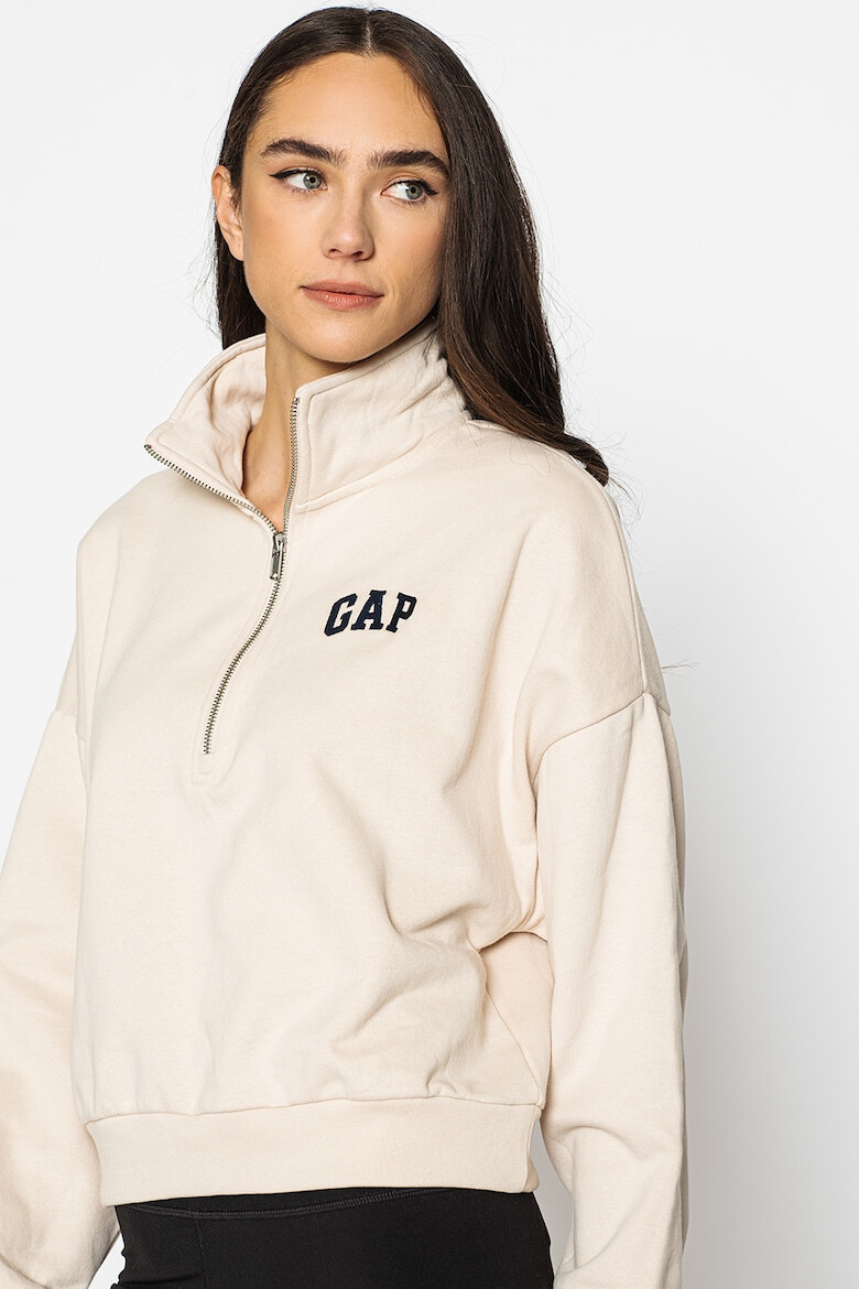 GAP Bluza sport din amestec de bumbac cu fenta scurta cu fermoar - Pled.ro