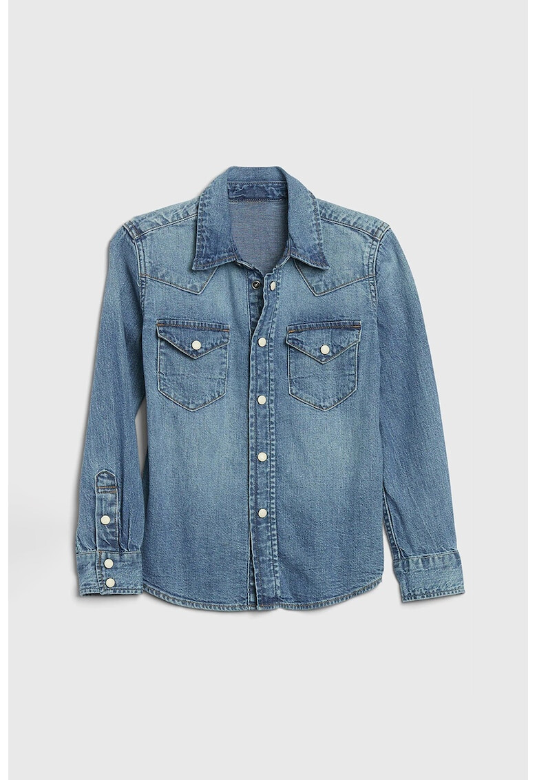 GAP Camasa din chambray cu capse - Pled.ro