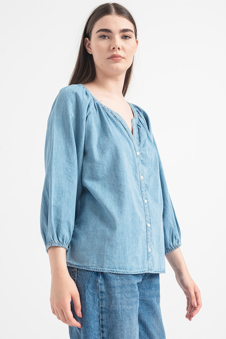 GAP Camasa din chambray cu maneci 3/4 - Pled.ro