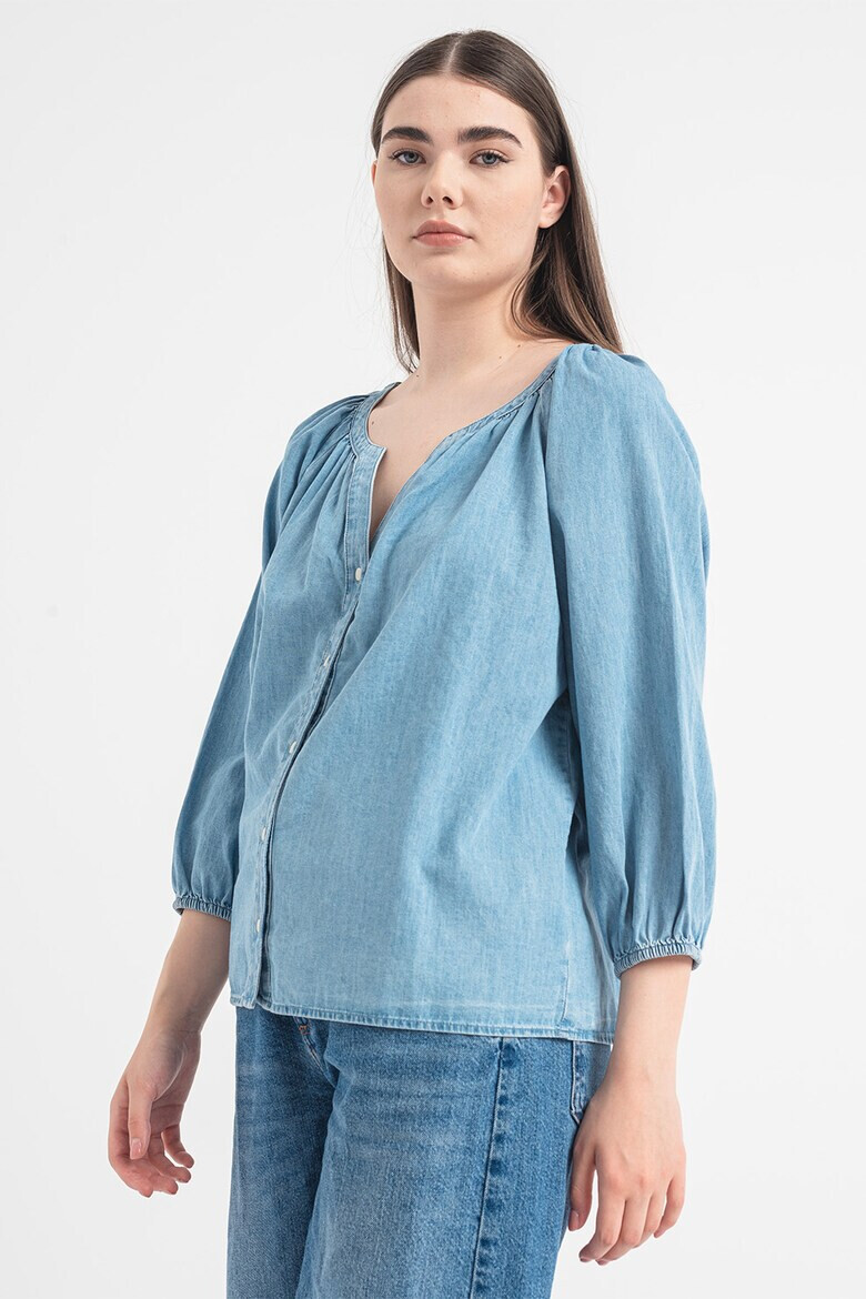 GAP Camasa din chambray cu maneci 3/4 - Pled.ro