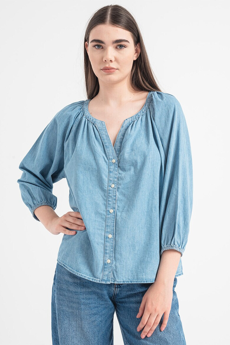 GAP Camasa din chambray cu maneci 3/4 - Pled.ro