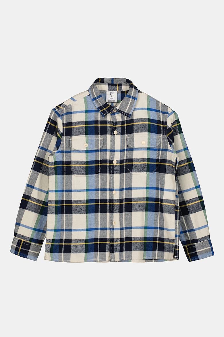 GAP Camasa din flanel si bumbac organic cu model in carouri - Pled.ro