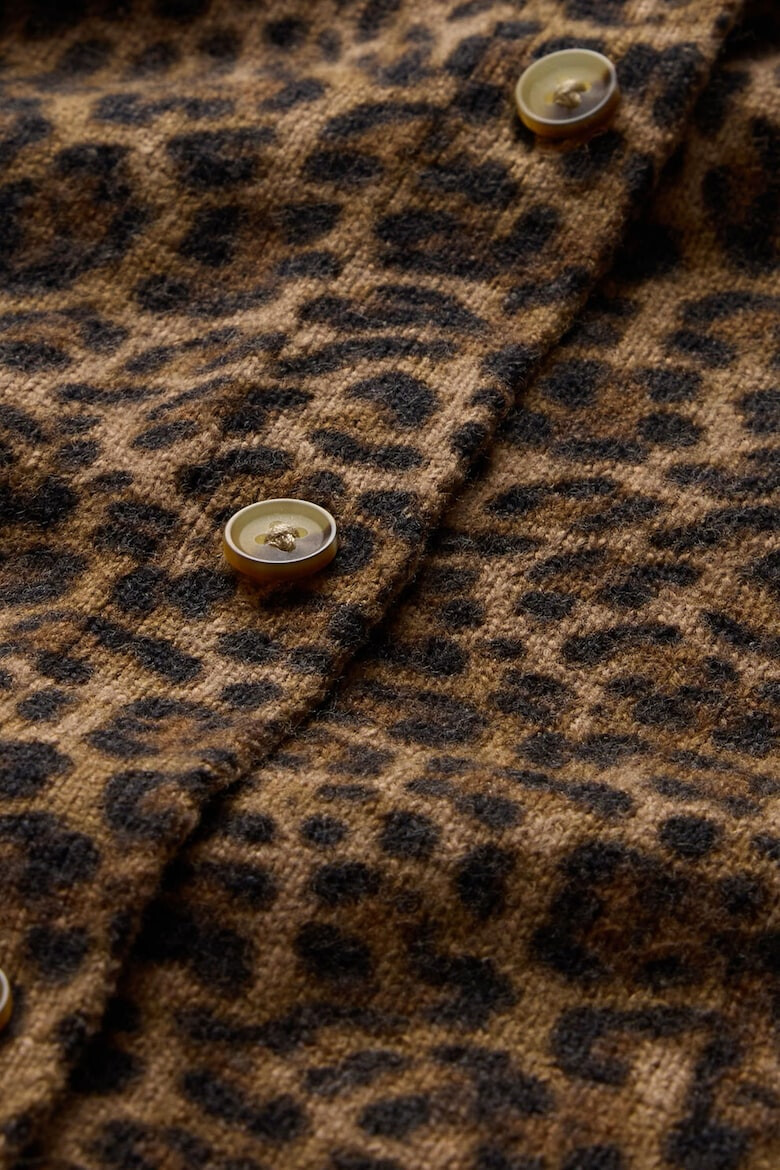 GAP Cardigan cu nasturi si animal print - Pled.ro