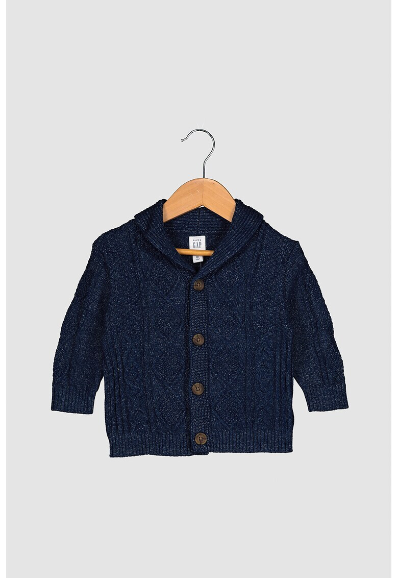 GAP Cardigan cu nasturi si model torsade - Pled.ro