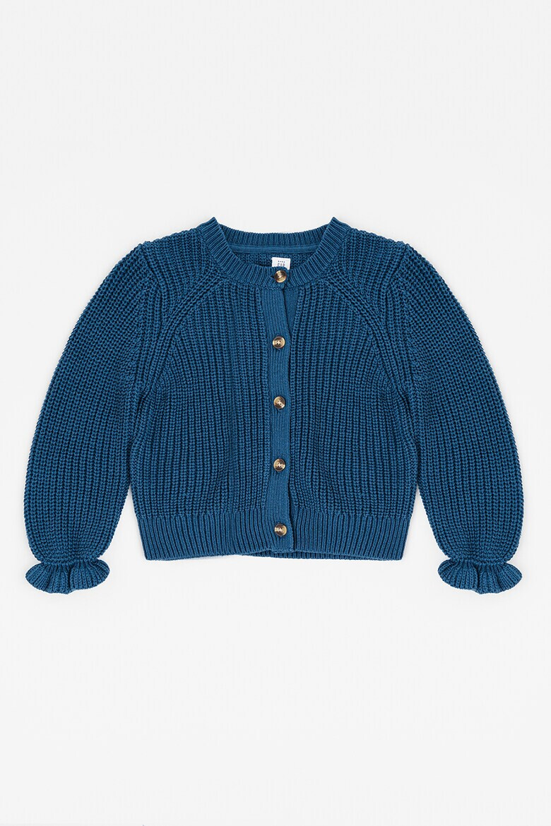 GAP Cardigan de bumbac cu mansete cu volane - Pled.ro