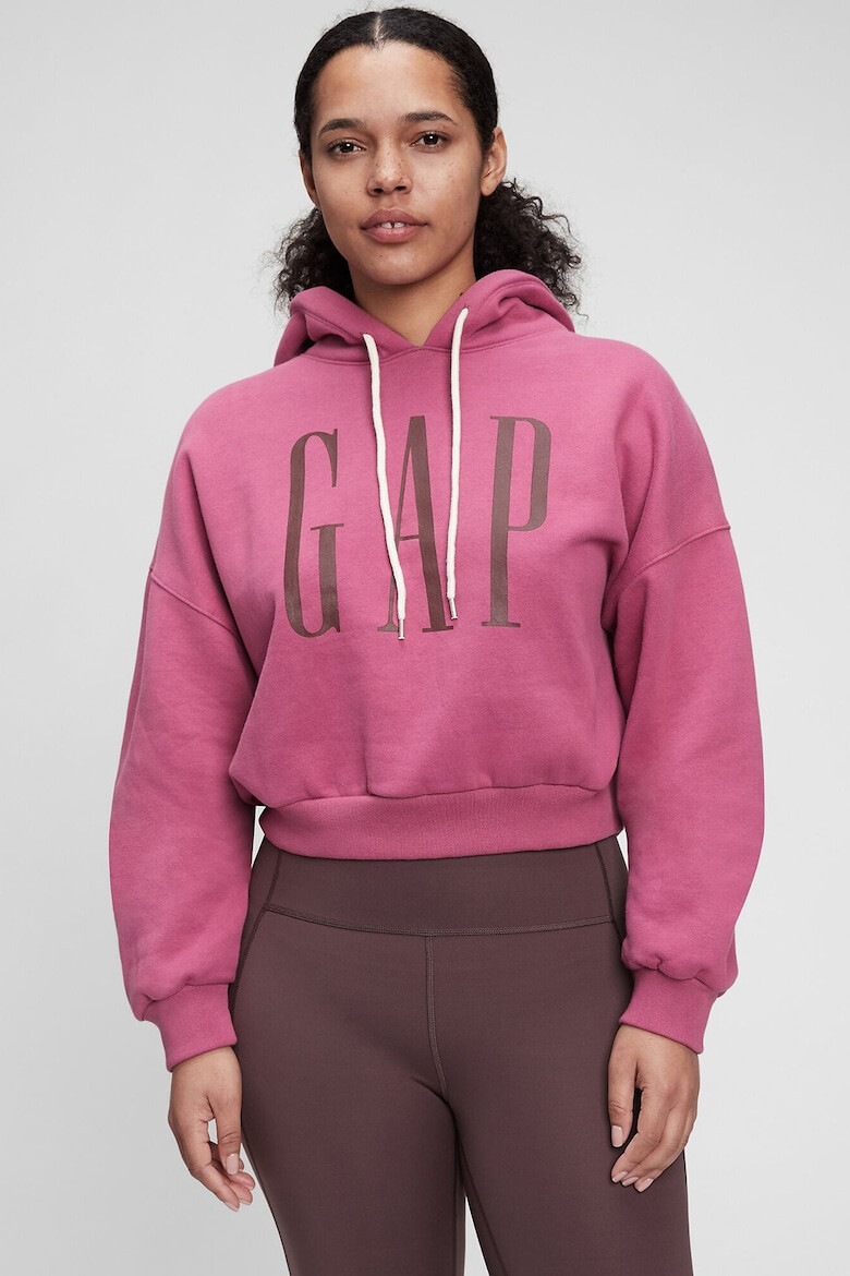 GAP Hanorac crop cu imprimeu logo supradimensionat - Pled.ro