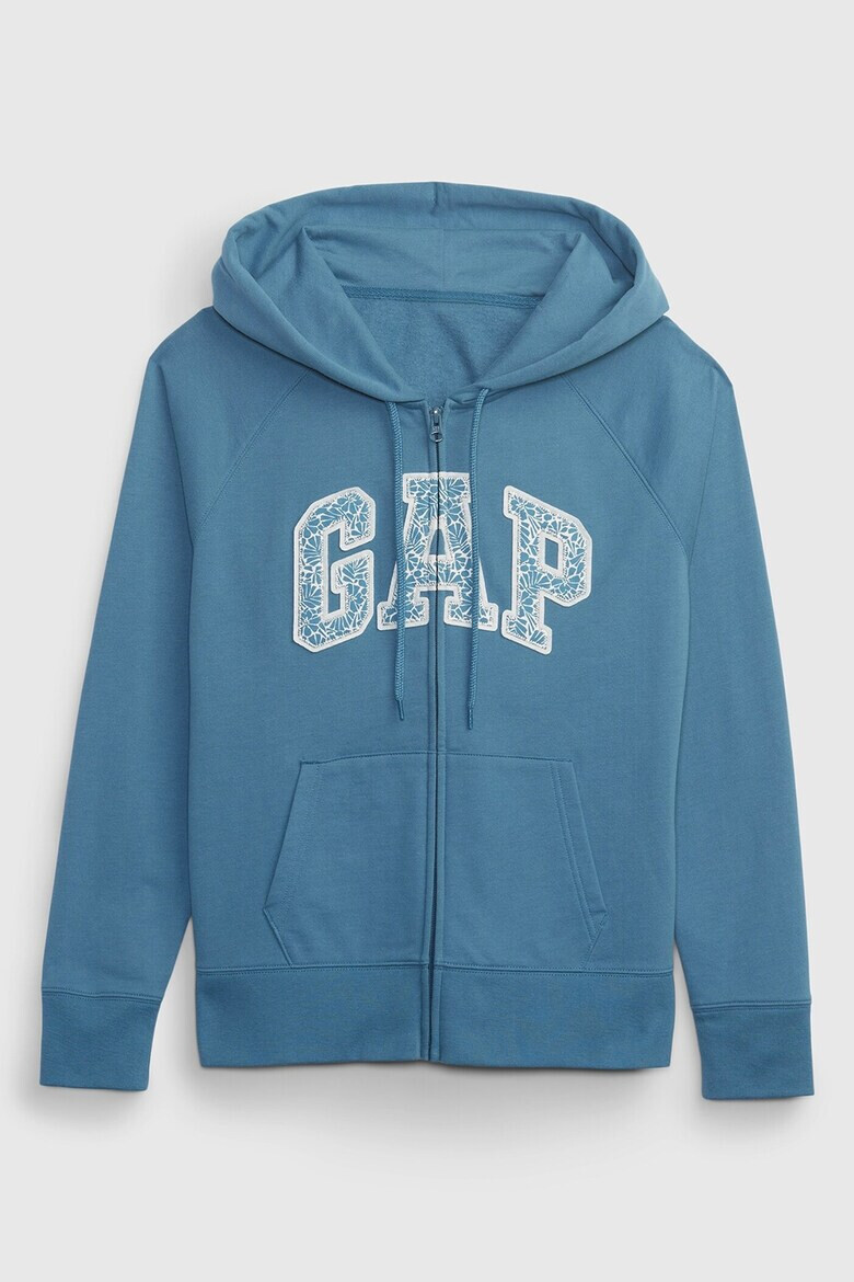 GAP Hanorac cu fermoar logo si maneci raglan - Pled.ro