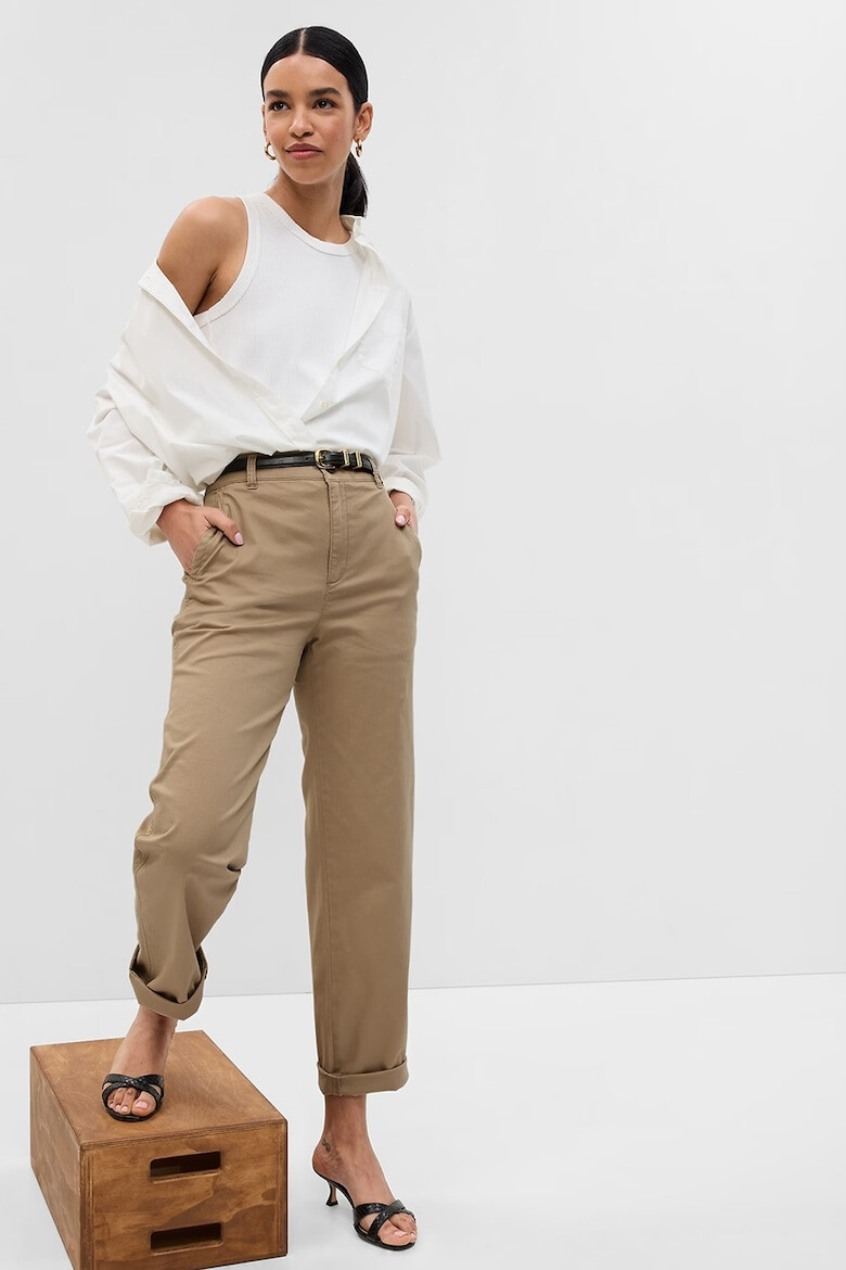 GAP Pantaloni chino crop relaxed fit - Pled.ro