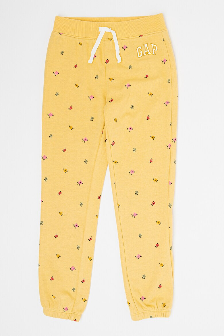 GAP Pantaloni sport cu imprimeu floral si snur - Pled.ro