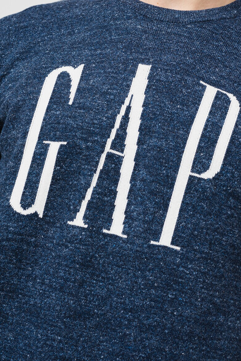 GAP Pulover cu decolteu la baza gatului si logo - Pled.ro